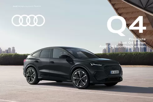 Audi Katalog in Chemnitz | preisliste q4 e tron q4 sportback e tron | 2025-07-28T00:00:00.000Z - 2026-07-28T00:00:00.000Z