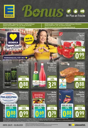 EDEKA Katalog in Dormagen | Unsere besten Deals für Sie | 2025-07-27T00:00:00.000Z - 2025-08-02T00:00:00.000Z