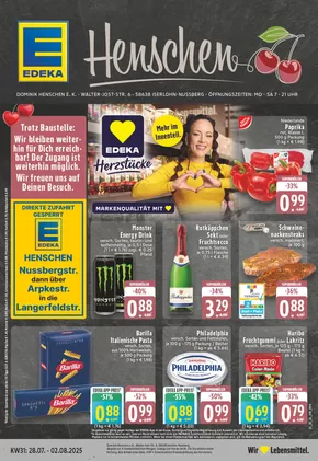 EDEKA Katalog in Hagen | Attraktive Sonderangebote für alle | 2025-07-27T00:00:00.000Z - 2025-08-02T00:00:00.000Z