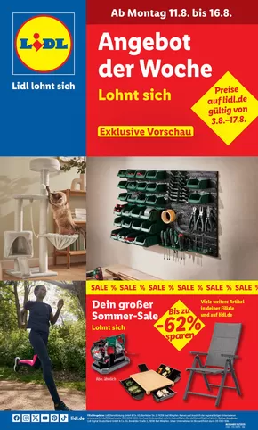 Lidl Katalog | Aktuelle Deals und Angebote | 2025-08-11T00:00:00.000Z - 2025-08-16T00:00:00.000Z
