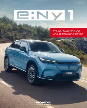 Honda Katalog in Mannheim | Honda e:Ny1 PREISE, AUSSTATTUNG, TECHNISCHE DATEN | 2025-07-30T00:00:00.000Z - 2026-07-30T00:00:00.000Z