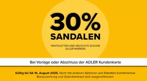 30% Sandalen