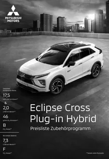Mitsubishi Katalog in Gardelegen | Eclipse Cross Plug-in Hybrid | 2025-08-02T00:00:00.000Z - 2026-08-02T00:00:00.000Z