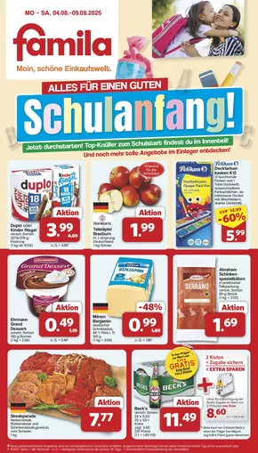 famila Nordwest Katalog in Krefeld | Markt - Angebote | 2025-08-03T00:00:00.000Z - 2025-08-09T00:00:00.000Z