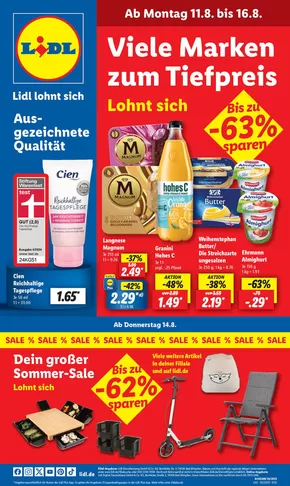 Lidl Katalog in Eisenach | Rabatte und Aktionen | 2025-08-11T00:00:00.000Z - 2025-08-16T00:00:00.000Z
