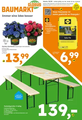 Globus Baumarkt Katalog in Köln | Attraktive Sonderangebote für alle | 2025-08-03T00:00:00.000Z - 2025-08-09T00:00:00.000Z