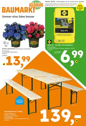 Globus Baumarkt Katalog in Kürten | Rabatte und Aktionen | 2025-08-03T00:00:00.000Z - 2025-08-09T00:00:00.000Z