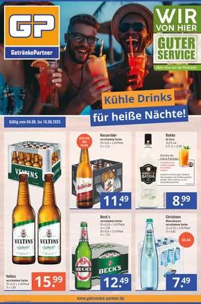GetränkePartner Katalog in Delmenhorst | Große Auswahl an Angeboten | 2025-08-04T00:00:00.000Z - 2025-08-16T00:00:00.000Z