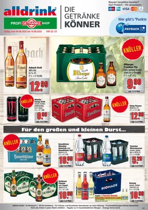 alldrink Katalog in Groß-Zimmern | Attraktive Sonderangebote für alle | 2025-08-03T00:00:00.000Z - 2025-08-16T00:00:00.000Z