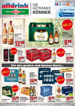 alldrink Katalog in Groß-Zimmern | Unsere besten Schnäppchen | 2025-08-03T00:00:00.000Z - 2025-08-16T00:00:00.000Z