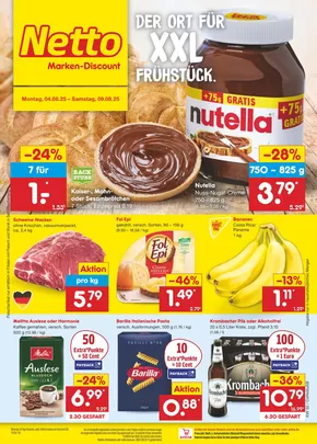 Netto Marken-Discount Katalog in Luthestadt Wittenberg | Tolle Rabatte auf ausgewählte Produkte | 2025-08-04T00:00:00.000Z - 2025-09-08T00:00:00.000Z