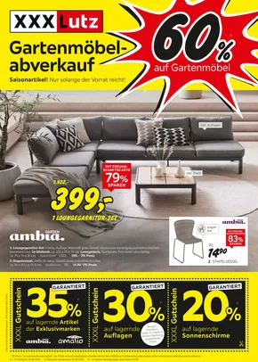 XXXLutz Katalog | Gartenmöbelabverkauf | 2025-08-05T00:00:00.000Z - 2025-08-10T00:00:00.000Z