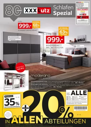 XXXLutz Katalog in Aschheim | Schlafen Spezial | 2025-08-05T00:00:00.000Z - 2025-08-31T00:00:00.000Z