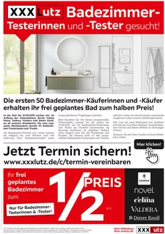 XXXLutz Katalog in Augsburg | Badezimmer Testerinnen Und Tester Gesucht | 2025-08-05T00:00:00.000Z - 2026-01-31T00:00:00.000Z