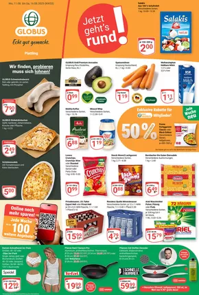 Globus Katalog in Plauen | Jetzt sparen mit unseren Deals | 2025-08-11T00:00:00.000Z - 2025-08-16T00:00:00.000Z