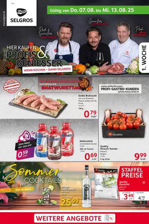 Selgros Katalog in Siegen | Food | 2025-08-07T00:00:00.000Z - 2025-08-13T00:00:00.000Z