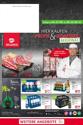 Selgros Katalog in Mainz | Braunschweig | 2025-08-07T00:00:00.000Z - 2025-08-20T00:00:00.000Z