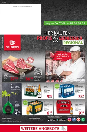 Selgros Katalog in Hamm | Wiefelstede | 2025-08-07T00:00:00.000Z - 2025-08-20T00:00:00.000Z