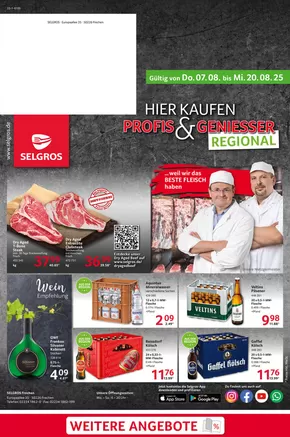 Selgros Katalog in Hannover | Frechen | 2025-08-07T00:00:00.000Z - 2025-08-20T00:00:00.000Z