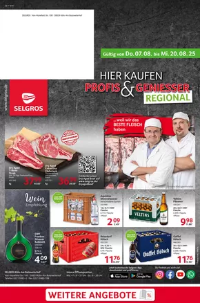 Selgros Katalog in Hannover | Koeln Am Butzweilerhof | 2025-08-07T00:00:00.000Z - 2025-08-20T00:00:00.000Z