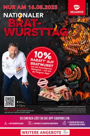 Selgros Katalog in Siegen | Bratwursttag | 2025-08-16T00:00:00.000Z - 2025-08-16T00:00:00.000Z