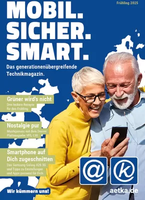 aetka Katalog in München | Mobil Sicher Smart | 2025-08-08T00:00:00.000Z - 2025-12-31T00:00:00.000Z