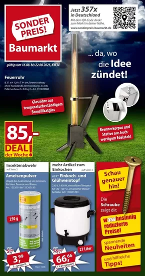 Sonderpreis Baumarkt Katalog in Salzgitter | Nächste Woche | 2025-08-16T00:00:00.000Z - 2025-08-22T00:00:00.000Z