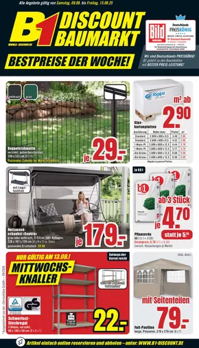 B1 Discount Baumarkt Katalog in Hamburg | B1 Discount Baumarkt flugblatt | 2025-08-09T00:00:00.000Z - 2025-08-15T00:00:00.000Z
