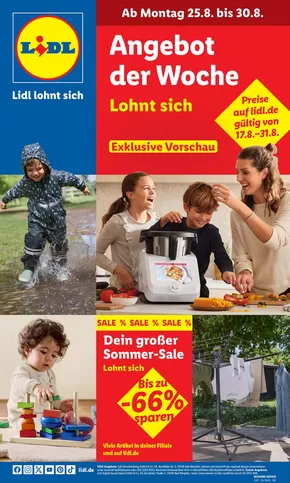 Lidl Katalog in Pegnitz | Unsere besten Angebote für Sie | 2025-08-25T00:00:00.000Z - 2025-08-30T00:00:00.000Z