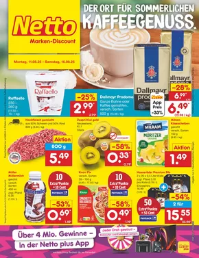 Netto Marken-Discount Katalog in Wittichenau | Tolles Angebot für alle Kunden | 2025-08-11T00:00:00.000Z - 2025-08-16T00:00:00.000Z