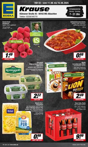 EDEKA Katalog in Lüdinghausen | Top-Deals und Rabatte | 2025-08-10T00:00:00.000Z - 2025-08-16T00:00:00.000Z