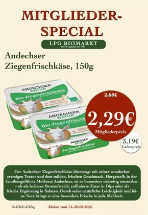 LPG Biomarkt Katalog in Chemnitz | Mitgliederspecial | 2025-08-14T00:00:00.000Z - 2025-08-20T00:00:00.000Z