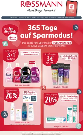 Rossmann Katalog in Hanau | 365 Tage auf Sparmodus! | 2025-08-14T00:00:00.000Z - 2025-08-24T00:00:00.000Z