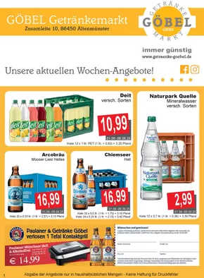 Getränke Göbel Katalog in Rietberg | Top-Angebote für Sparfüchse | 2025-09-01T00:00:00.000Z - 2025-09-06T00:00:00.000Z