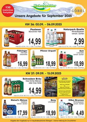 Getränke Göbel Katalog in Bielefeld | Tolle Rabatte auf ausgewählte Produkte | 2025-09-02T00:00:00.000Z - 2025-09-13T00:00:00.000Z