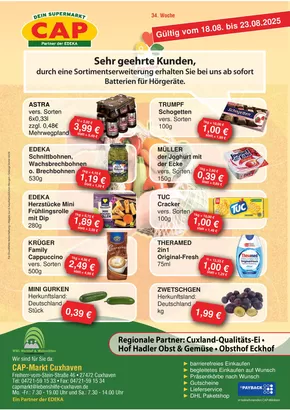 CAP Markt Katalog in Lüneburg | Top-Deals für alle Kunden | 2025-08-18T00:00:00.000Z - 2025-08-23T00:00:00.000Z