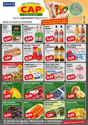 CAP Markt Katalog in Karlsruhe | Rabatte und Aktionen | 2025-08-18T00:00:00.000Z - 2025-08-23T00:00:00.000Z