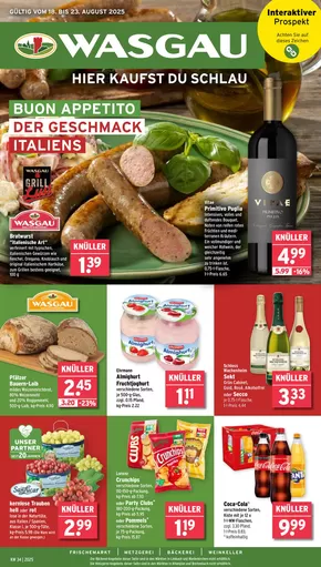 Wasgau Katalog in Bad Bergzabern | Wasgau flugblatt | 2025-08-18T00:00:00.000Z - 2025-08-23T00:00:00.000Z