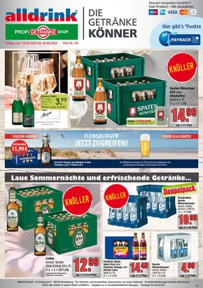 Profi Getränke Katalog in Emmendingen | Profi Getränke Angebote | 2025-08-17T00:00:00.000Z - 2025-08-30T00:00:00.000Z