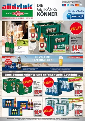 Profi Getränke Katalog in Emmendingen | Exklusive Deals für unsere Kunden | 2025-08-17T00:00:00.000Z - 2025-08-30T00:00:00.000Z