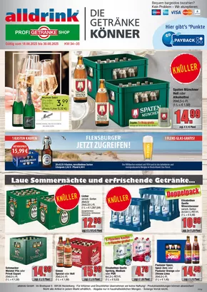 Profi Getränke Katalog in Emmendingen | Attraktive Angebote entdecken | 2025-08-17T00:00:00.000Z - 2025-08-30T00:00:00.000Z
