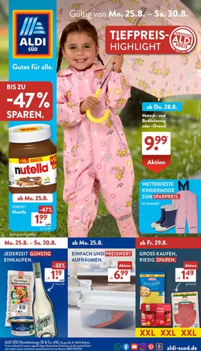 Aldi Süd Katalog in Wesel | Top-Angebote für alle Schnäppchenjäger | 2025-08-25T00:00:00.000Z - 2025-08-30T00:00:00.000Z