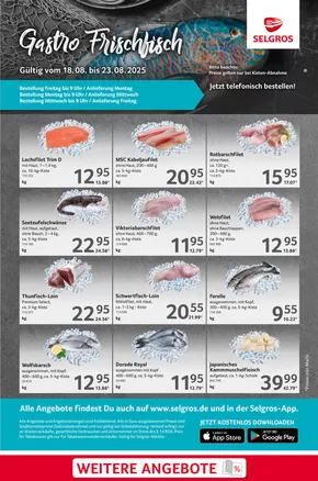Selgros Katalog | Frischfisch | 2025-08-18T00:00:00.000Z - 2025-08-23T00:00:00.000Z