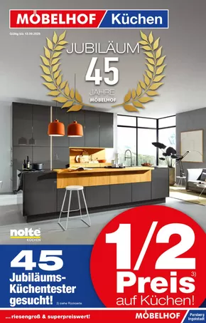 Möbelhof Katalog in Norderstedt | 1/2 Preis Auf Kuchen | 2025-08-18T00:00:00.000Z - 2025-09-13T00:00:00.000Z