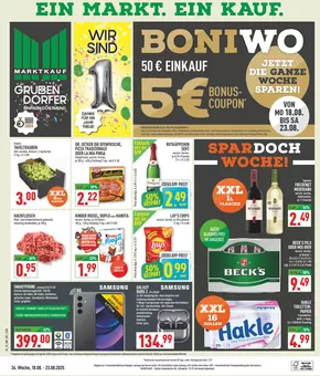 Marktkauf Katalog in Iserlohn | Exklusive Deals und Schnäppchen | 2025-08-18T00:00:00.000Z - 2025-08-23T00:00:00.000Z