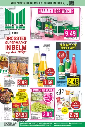 Marktkauf Katalog in Karlsruhe | Jetzt sparen mit unseren Deals | 2025-08-18T00:00:00.000Z - 2025-08-23T00:00:00.000Z