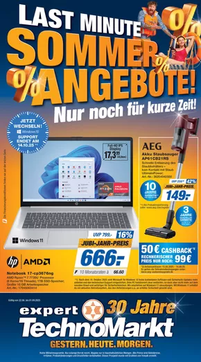 Expert  Technomarkt Katalog | Sommer Angebote | 2025-08-26T00:00:00.000Z - 2025-09-01T00:00:00.000Z