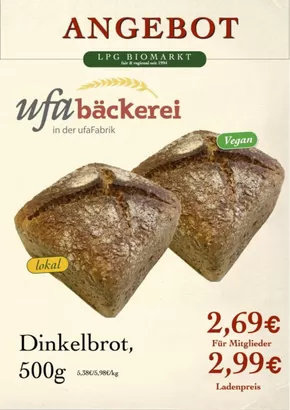 LPG Biomarkt Katalog | ufaBäckerei | 2025-08-28T00:00:00.000Z - 2025-09-11T00:00:00.000Z