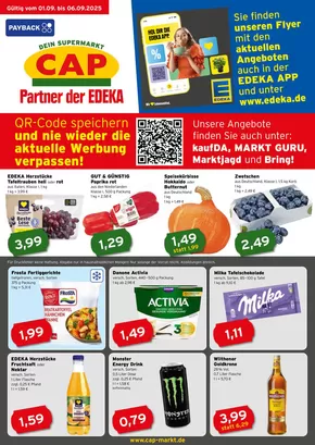 CAP Markt Katalog | Jetzt sparen mit unseren Deals | 2025-09-01T00:00:00.000Z - 2025-09-06T00:00:00.000Z