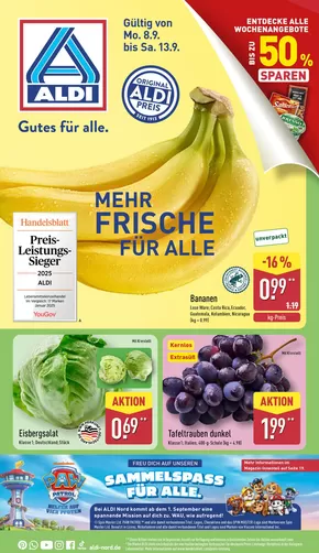 Aldi Nord Katalog in Iserlohn | Exklusive Deals für unsere Kunden | 2025-09-08T00:00:00.000Z - 2025-09-13T00:00:00.000Z